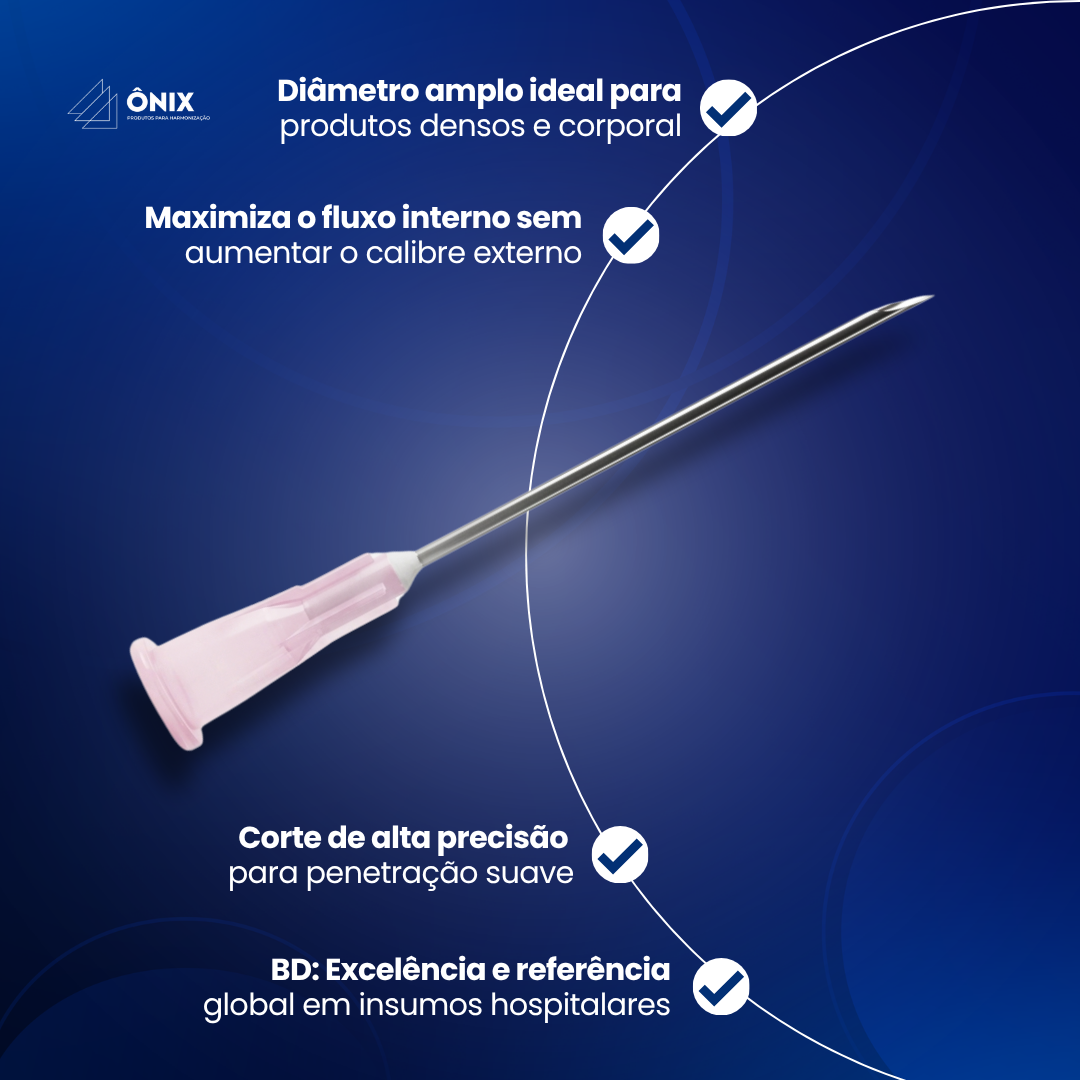 Agulha Descartavel 40x12mm BD - 18g - imagem 3