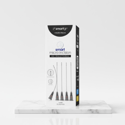 Caixa de Cânula Bico de pato 22g/50mm - Smart GR - 05un