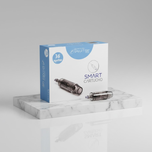 Cartucho Smart Derma Pen Preto HK- 36 agulhas - Caixa c/ 10 Unidades