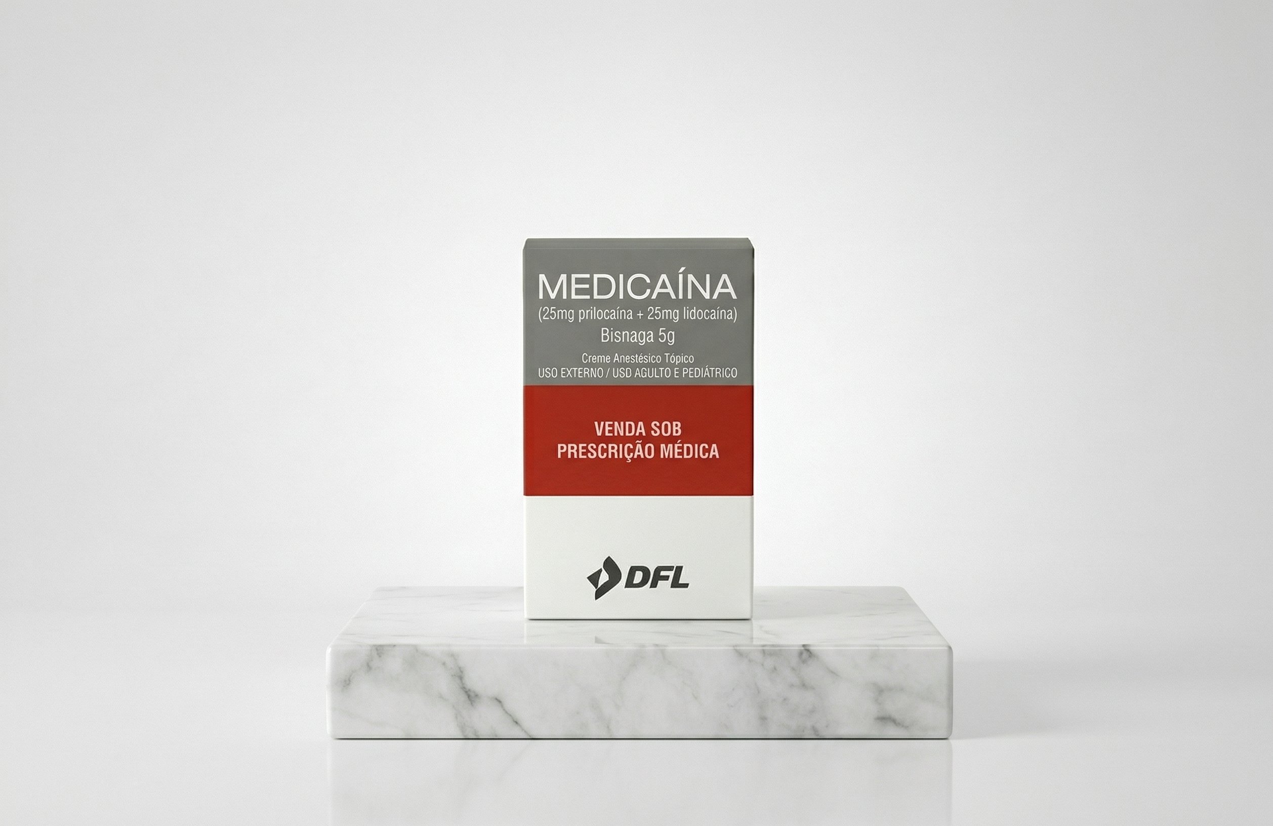 Medicaína (25mg prilocaína + 25mg lidocaína) Bisg 5g