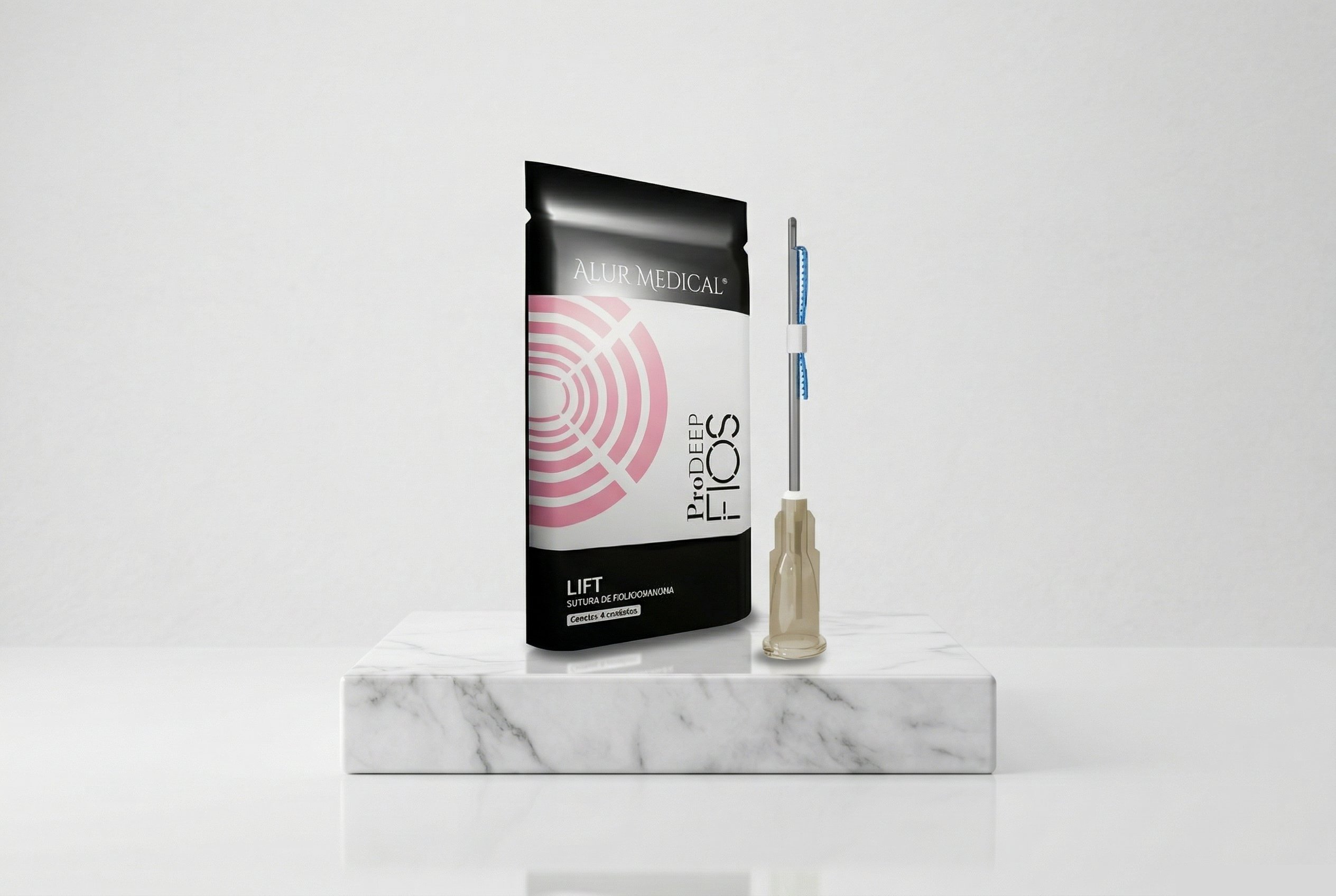 Fios ProDeep Espiculado 19G - 38MM-50MM -  1 Blister c/ 4 Un Alur medical