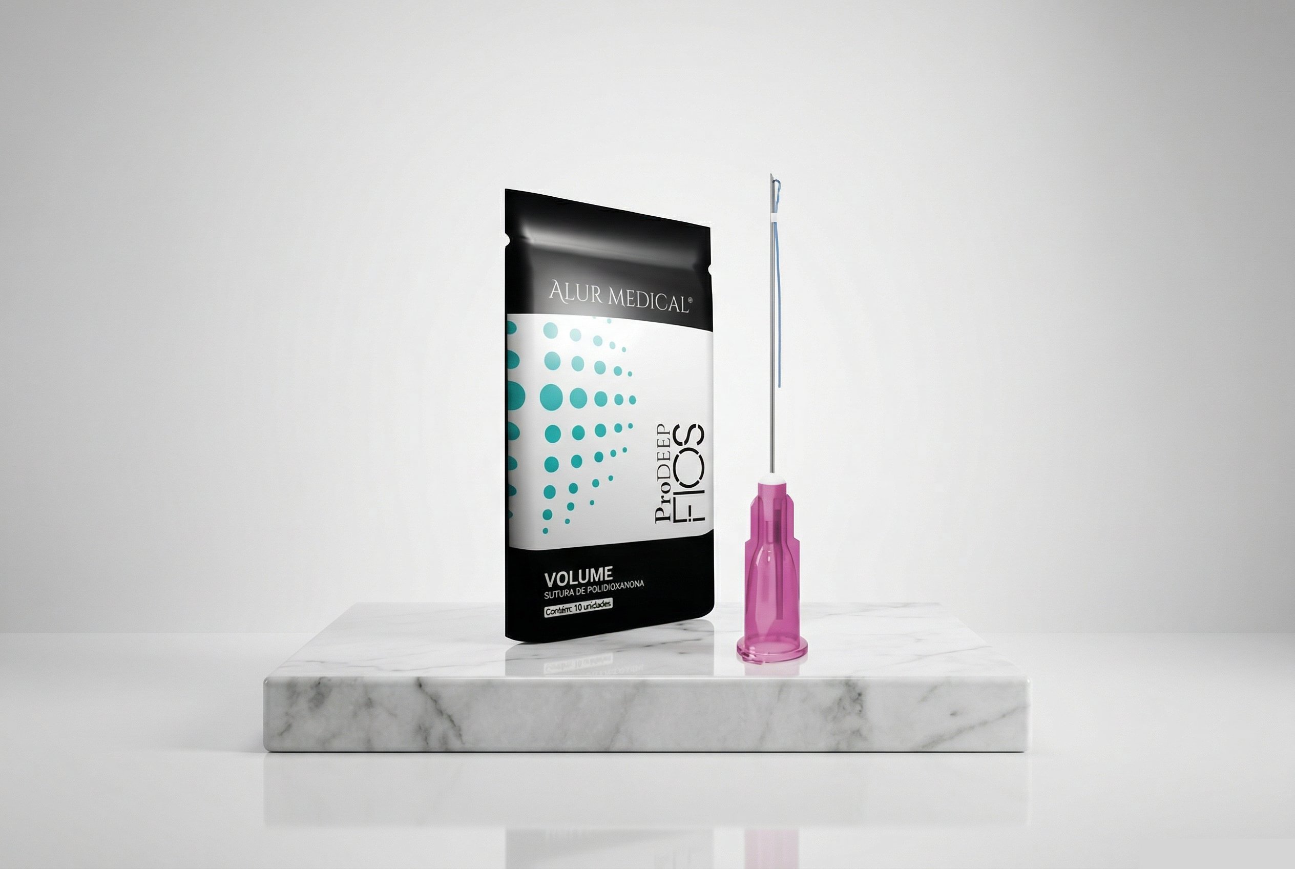 Fios ProDeep Liso Agulhado - 29G - 38MM-50MM - Blister c/ 10 Un - Alur Medical