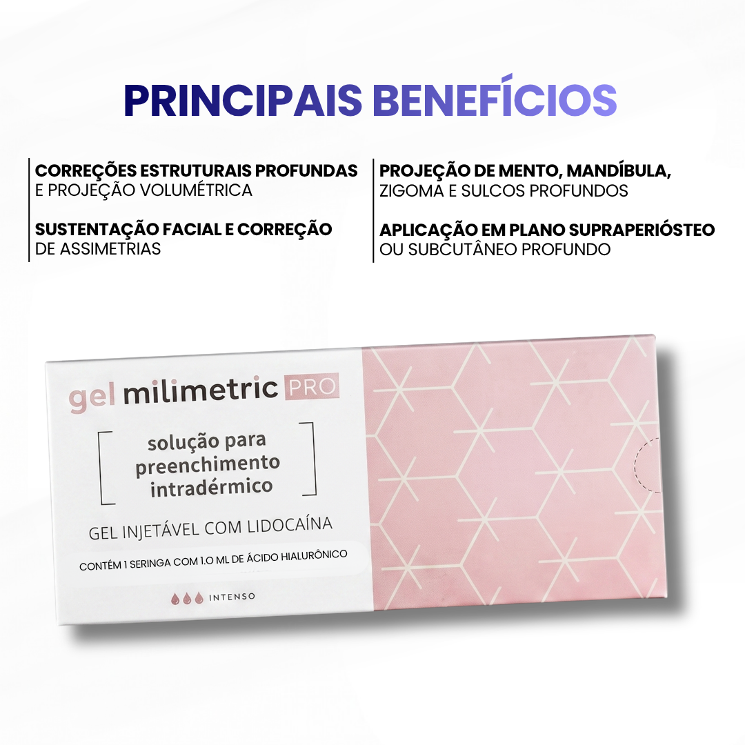 Milimetric Pro Intenso c/ lidocaína + Cânula 21g (1x1ml) - imagem 2