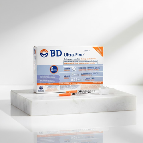Pacote seringa de Insulina Ultra Fine BD 8mm - 50ui - 10un
