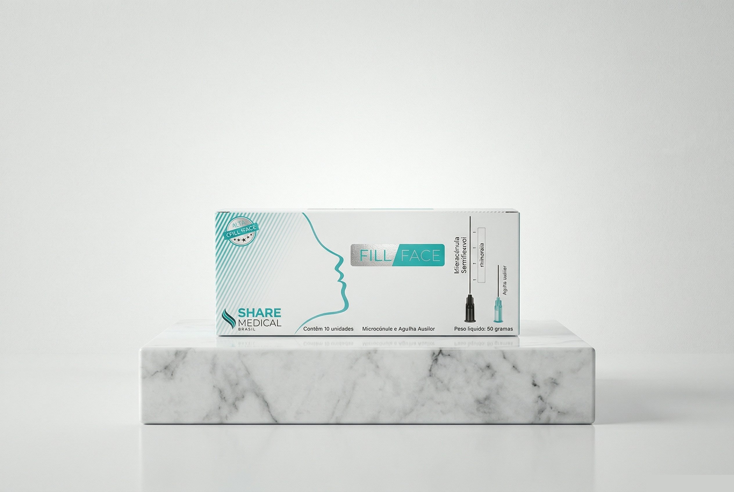 Caixa de cânula 18g x 70mm c/10 unidades - Fill Face