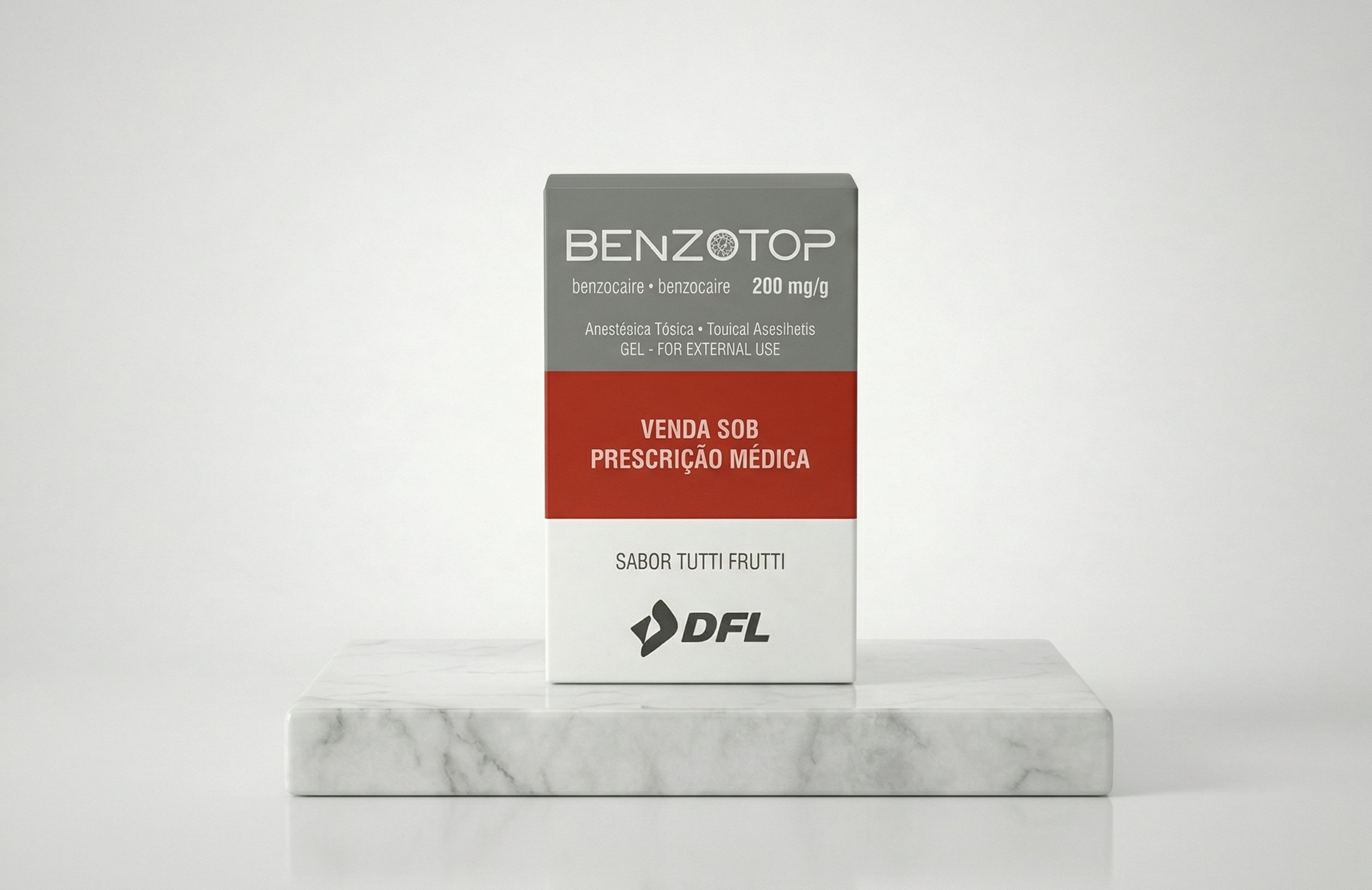 Benzotop 30g - 200mg/g - Anestésico Tópico (Sabor Tutti-Frutti)