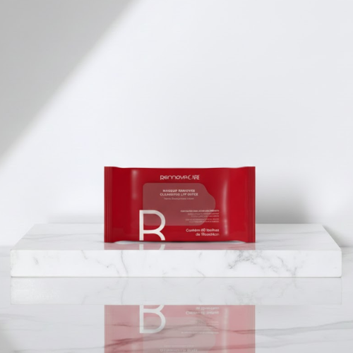 Rennova Care Makeup Remover Cleansing Lip Wipes (40 toalhas)
