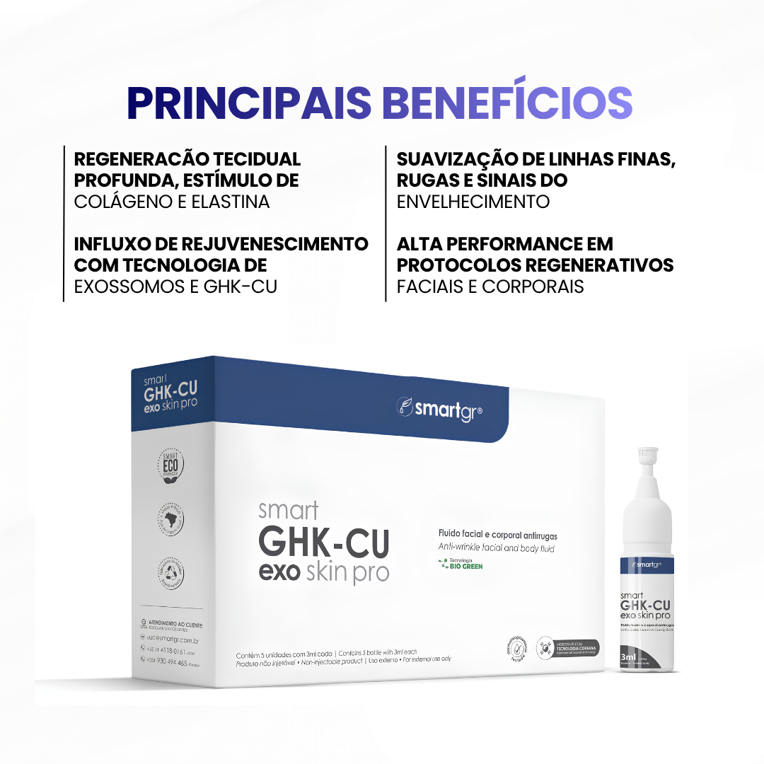 Smart GHK-Cu Exo Skin Pro  2 ª Geração 5x3ml - Smart GR - imagem 2
