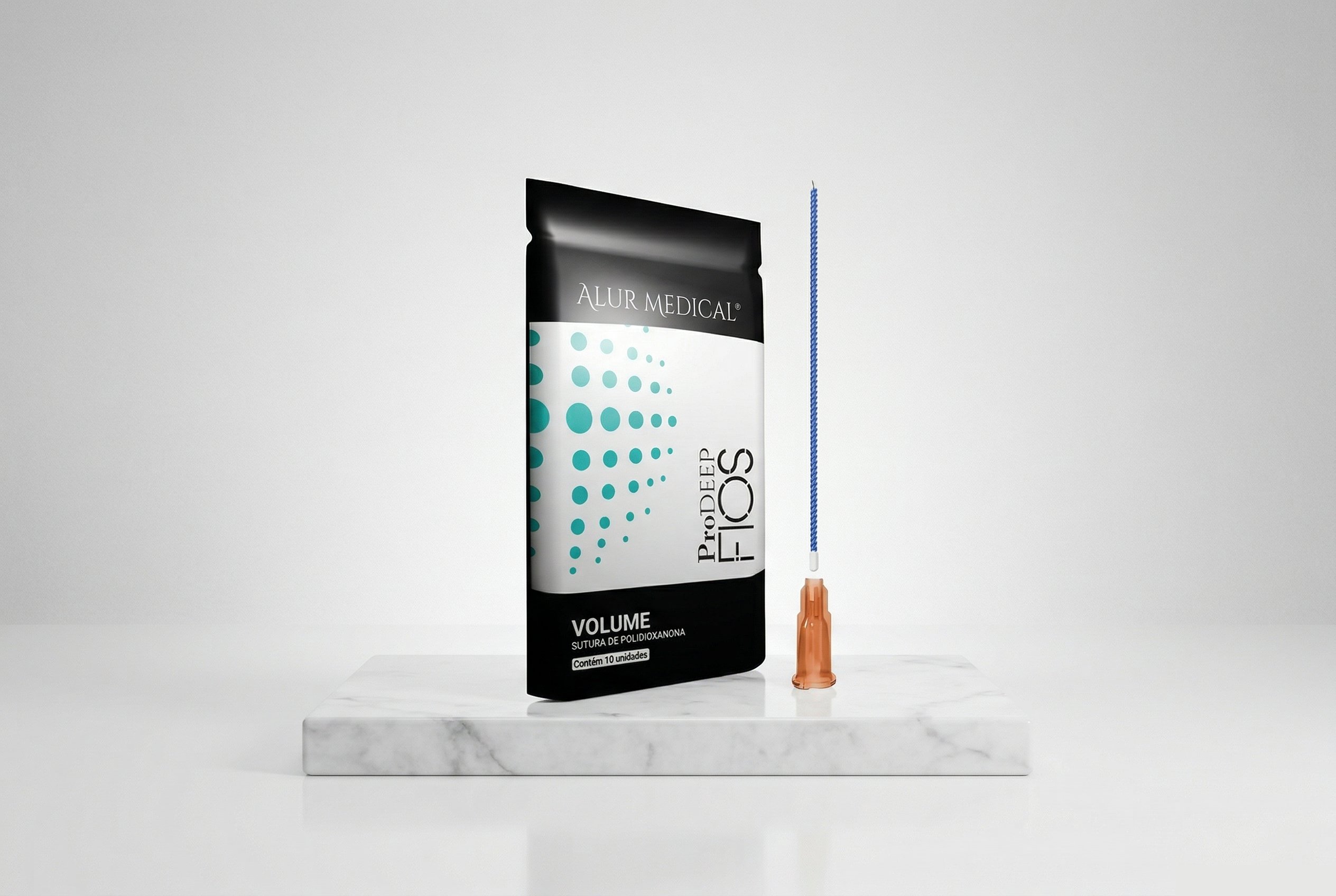 Fios ProDeep Volume - Parafuso Duplo 25G - 90MM-280MM -  1 Blister c/ 10 Un - Alur Medical