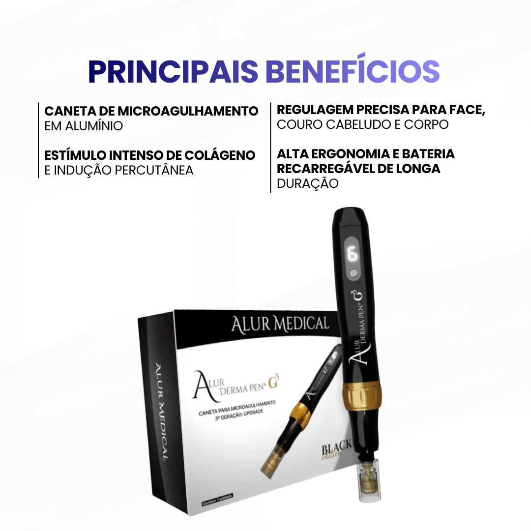 Derma Pen G-3 - Caneta para microagulhamento- Alur Medical - imagem 2