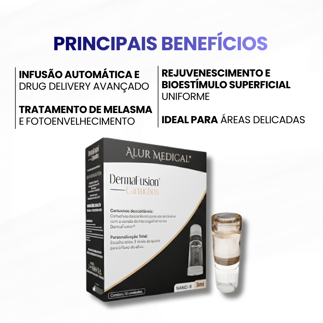 Dermafusion DF1 Nano (R) Cartucho Ampola Descartável para Dermafusion -  Alur Medical (10 Unidades) - imagem 2