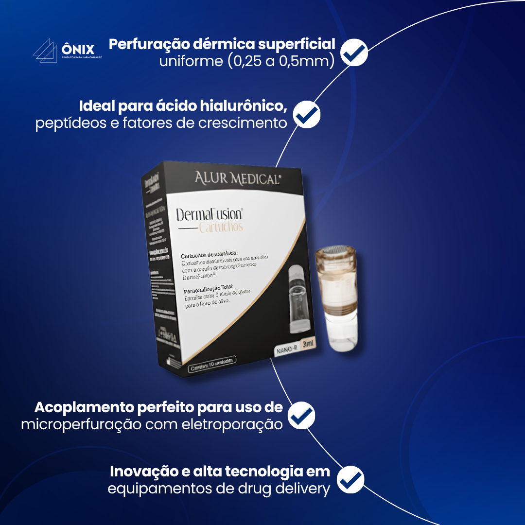 Dermafusion DF1 Nano (R) Cartucho Ampola Descartável para Dermafusion -  Alur Medical (10 Unidades) - imagem 3
