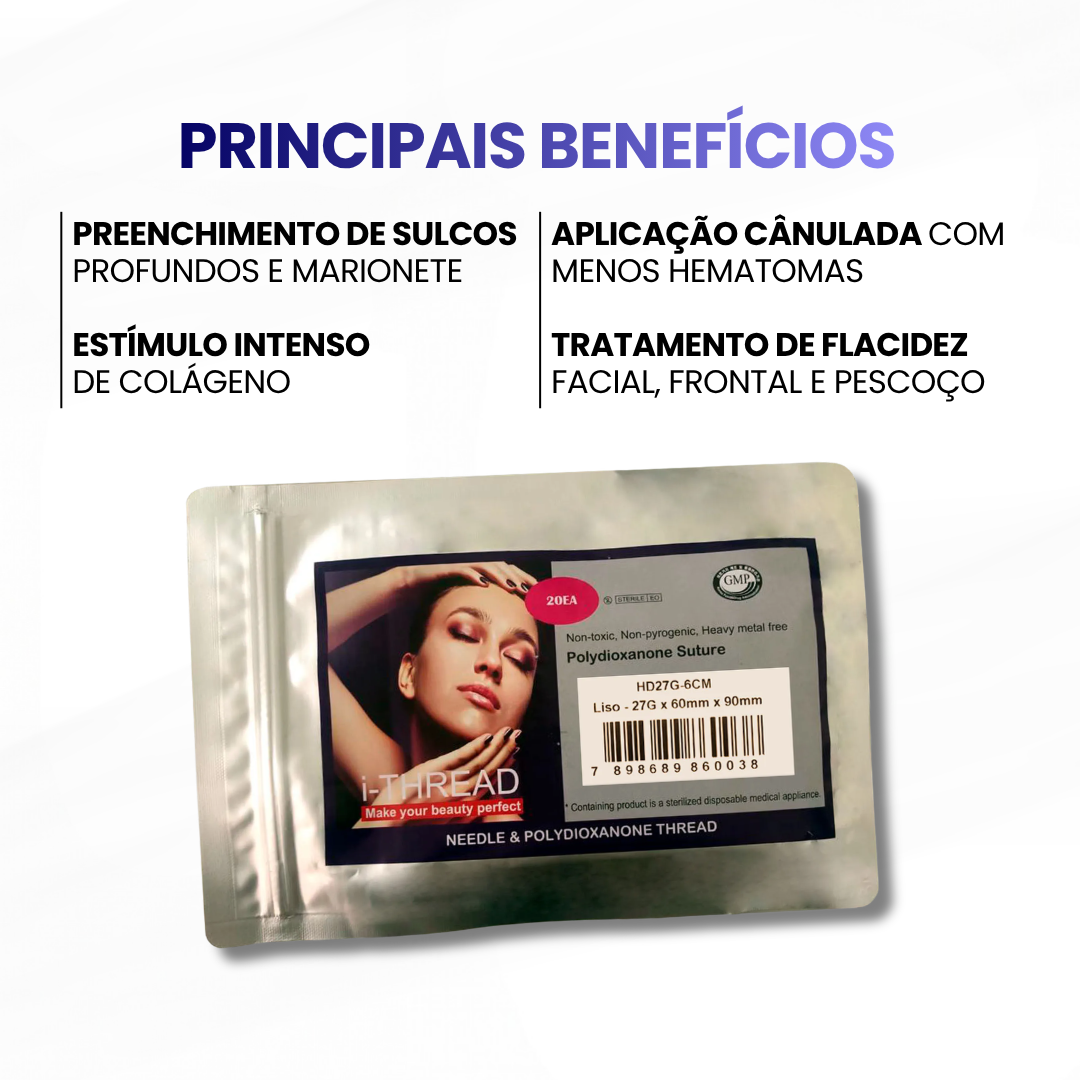 Fios Filler 20 19G - 38x50mm Cânulado - (05 Blister c/ 04 unidades cada) - MedBeauty - imagem 2