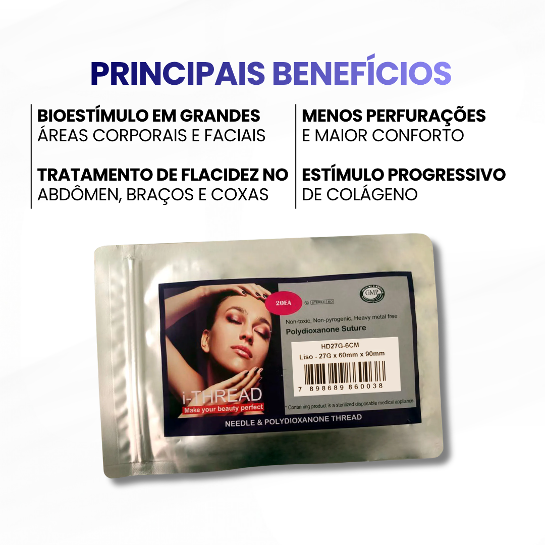 Fios Magic Plus BiAgulhado 43 Cm - 21gx107x430mm - MedBeauty - imagem 2