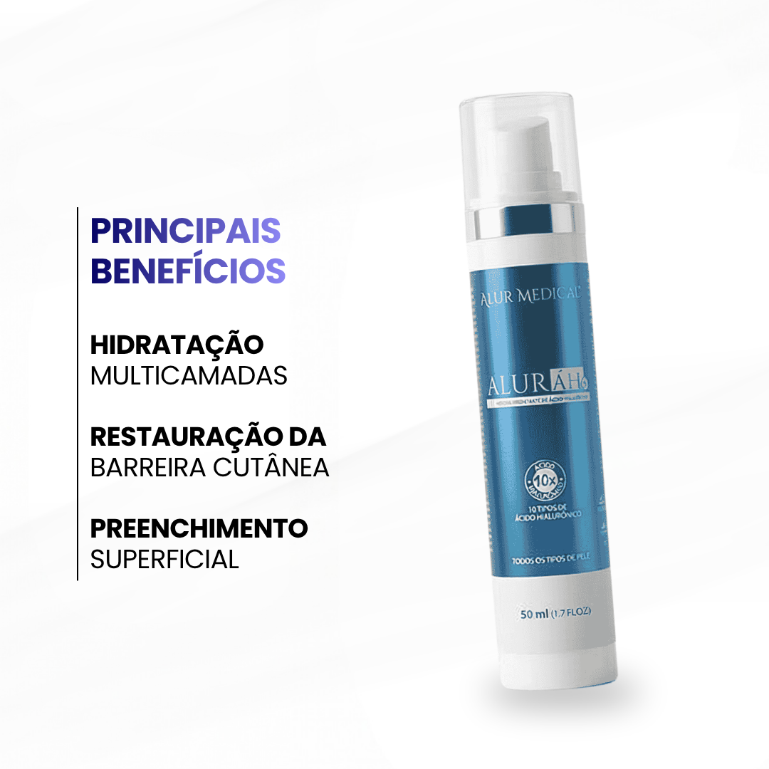 Alurah10 Acido hialurônico - Serum Hidratante 50ml - Alur Medical - imagem 2