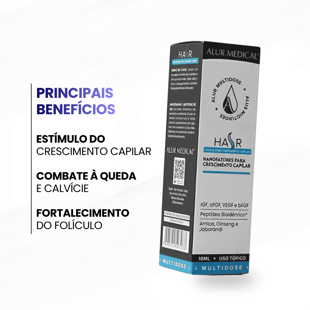 Multidose Hair - Serum de crescimento capilar 10ml - Alur Medical - imagem 2