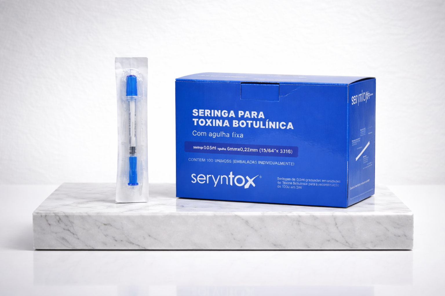 Seringa de 0,5mL para reconstituição de 100u em 2ml - Seryntox