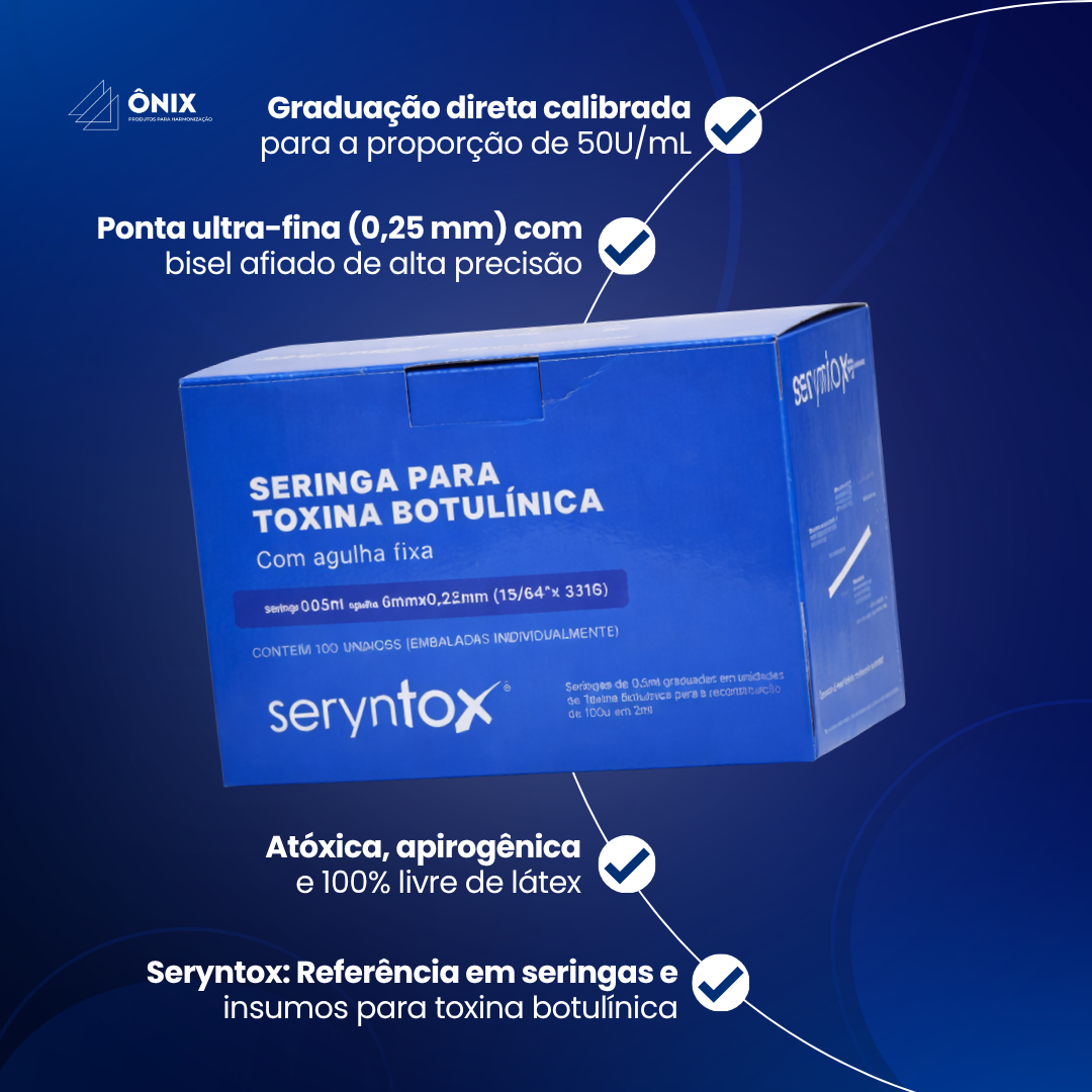 Seringa de 0,5mL para reconstituição de 100u em 2ml - Seryntox - imagem 3