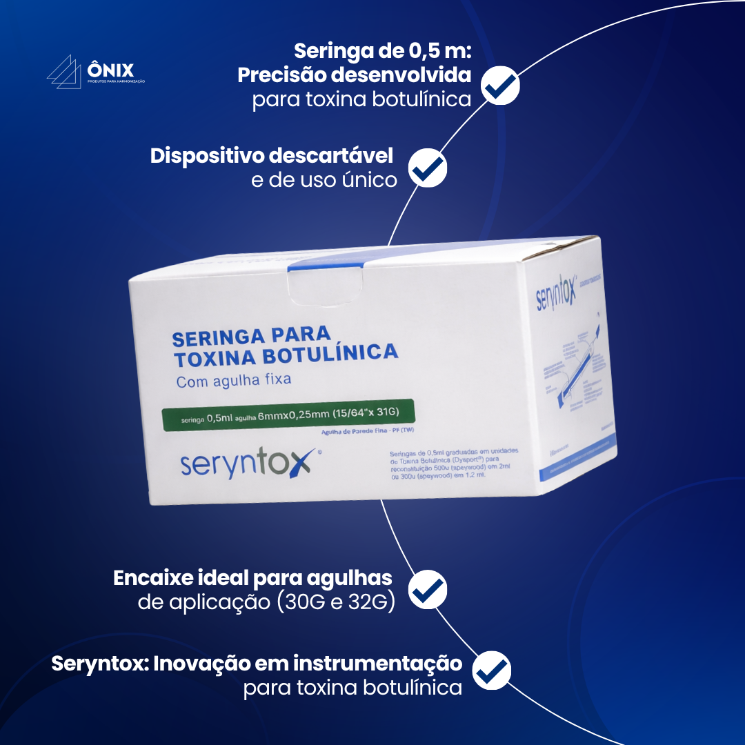 Seringas de 0,5mL Dysport para reconstituicao de 500u (Speywood) em 2ml ou 300u (Speywood) em 1,2ml(unidade) - Seryntox - imagem 3