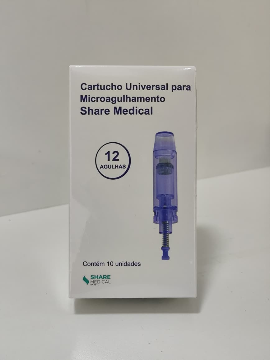Cartucho Universal para microagulhamento 12 agulhas (10 unidades) - Share Medical - COR AZUL - imagem 2
