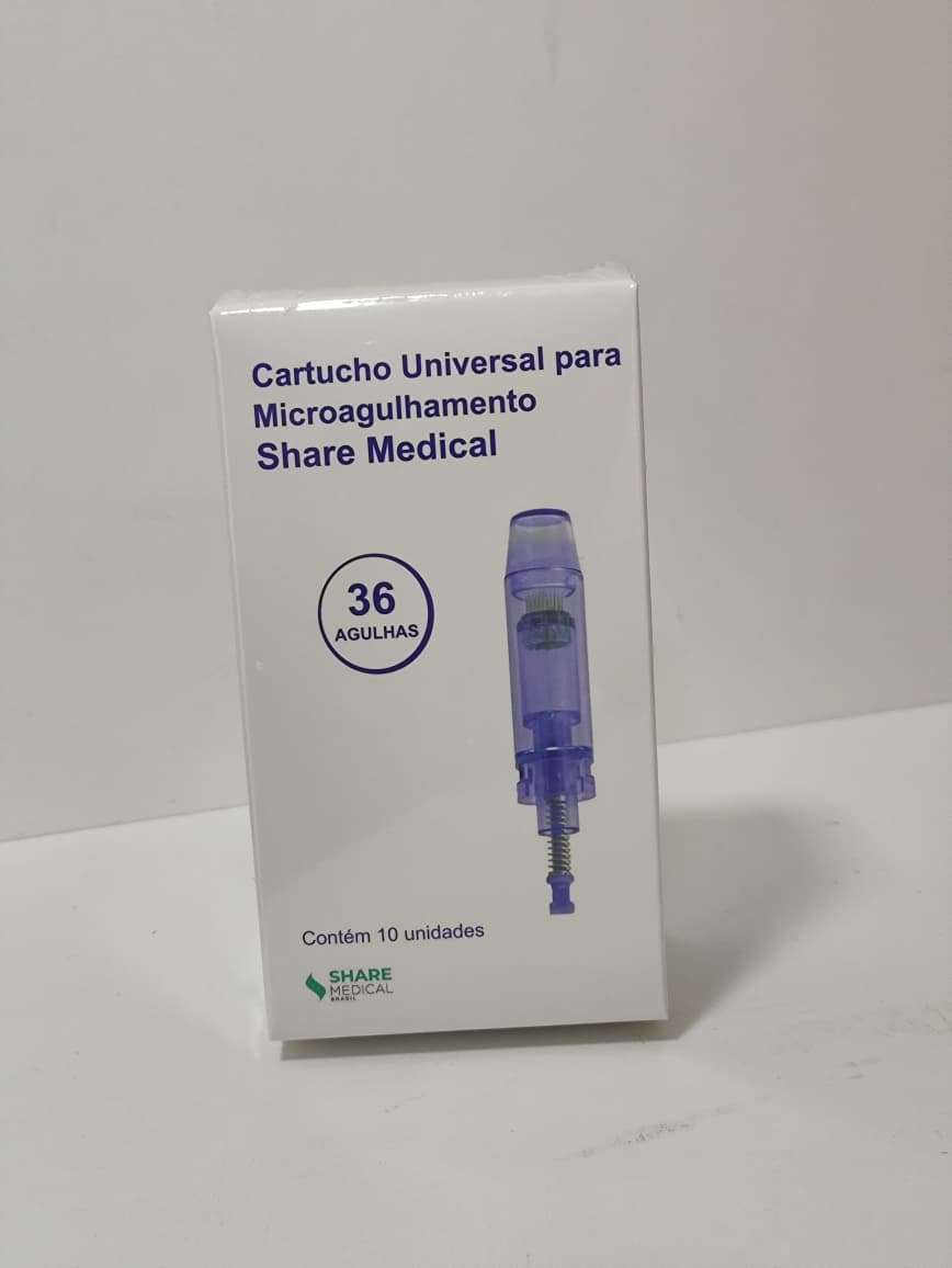Cartucho Universal para microagulhamento 36 agulhas (10 unidades) - Share Medical - COR AZUL - imagem 2