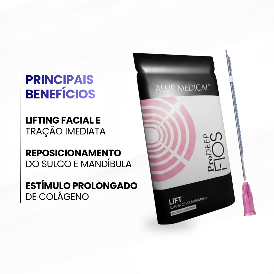 Fios ProDeep Lift Molding Cânulado 18G - 60MM-130MM (01 pacote c/ 04 unidades) - Alur Medical - imagem 2