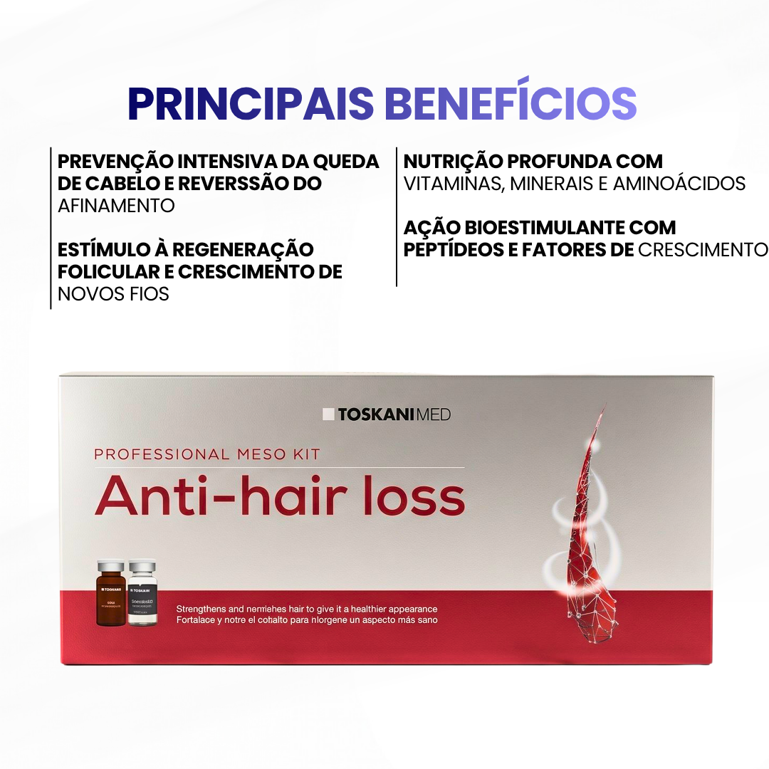 Meso Starter Kit Anti-Hair Loss - C/5 frasco - ampolas- Toskani - imagem 2