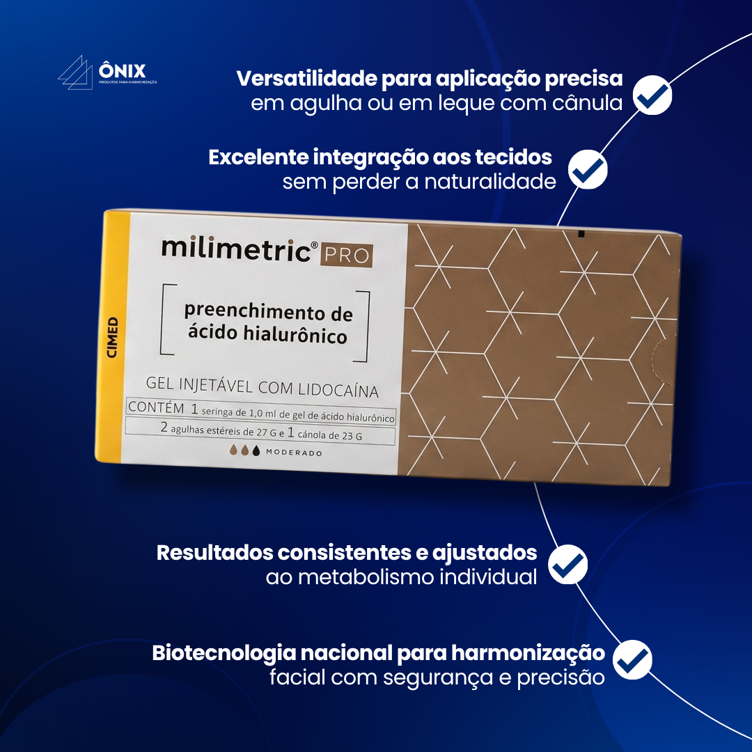 Milimetric Pro Moderado c/ lidocaína + Cânula 23g (1x1ml) + Agulha 21g - imagem 3